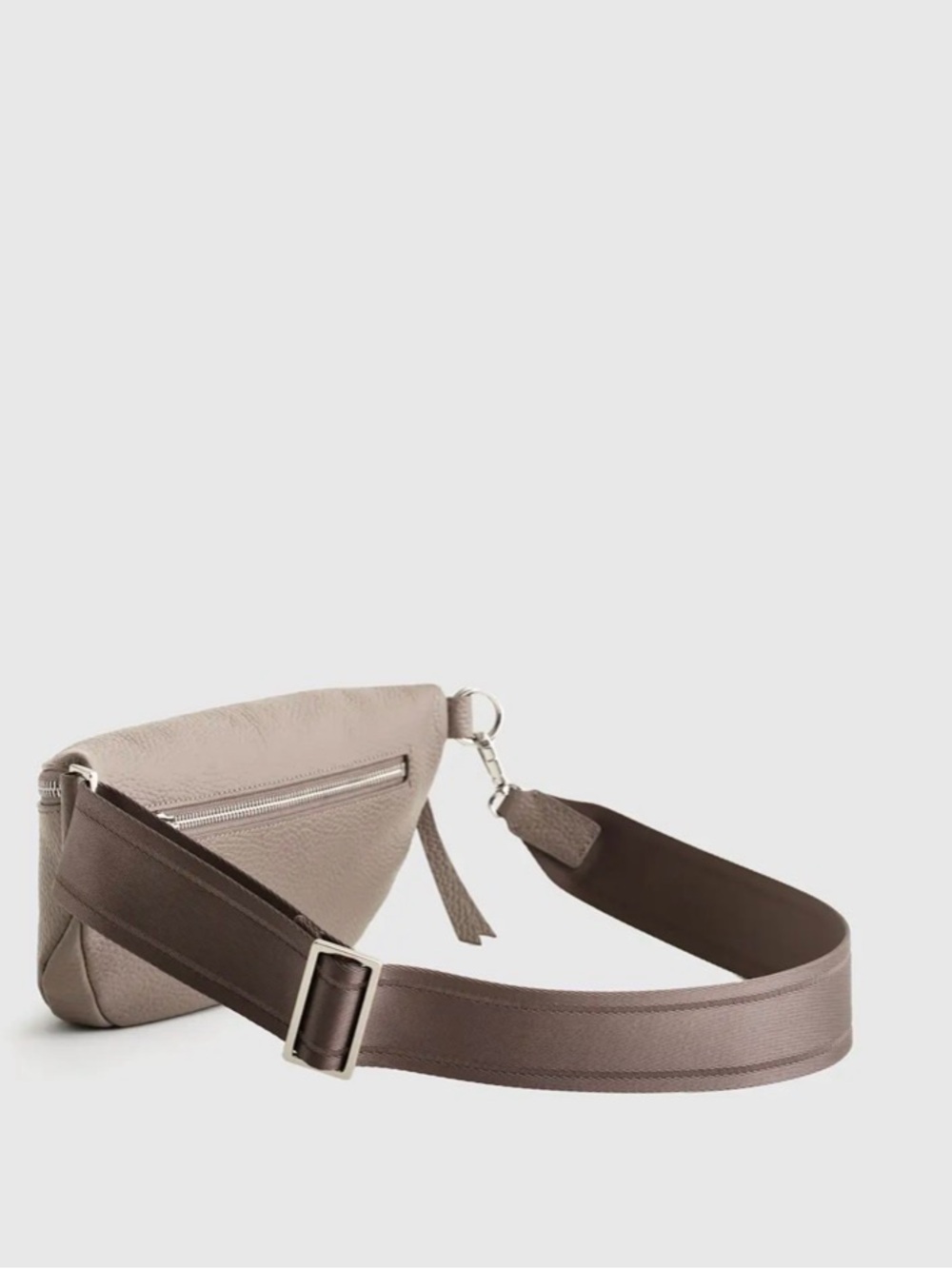 Quince Mink Italian Pebbled Leather Sling Bag - Picture 3 of 9